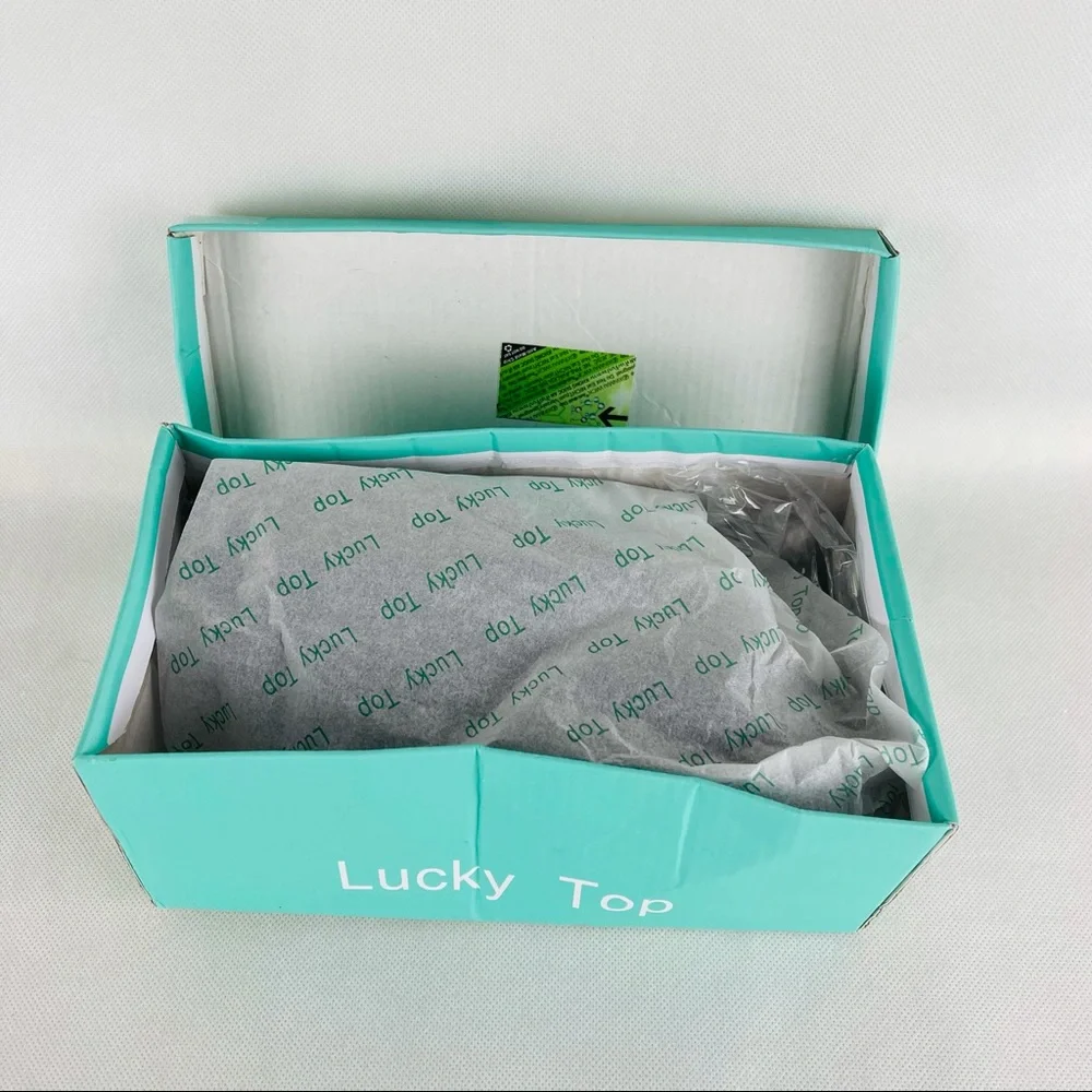 Lucky Top, fluffy Slides size: 9 girls